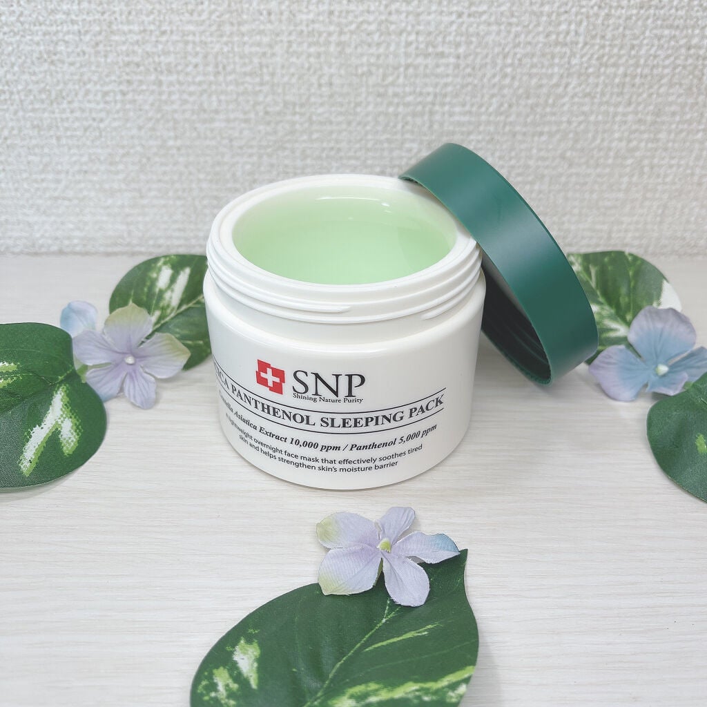 シカパンテノールスリーピングパック/SNP/フェイスクリームを使ったクチコミ(7枚目)