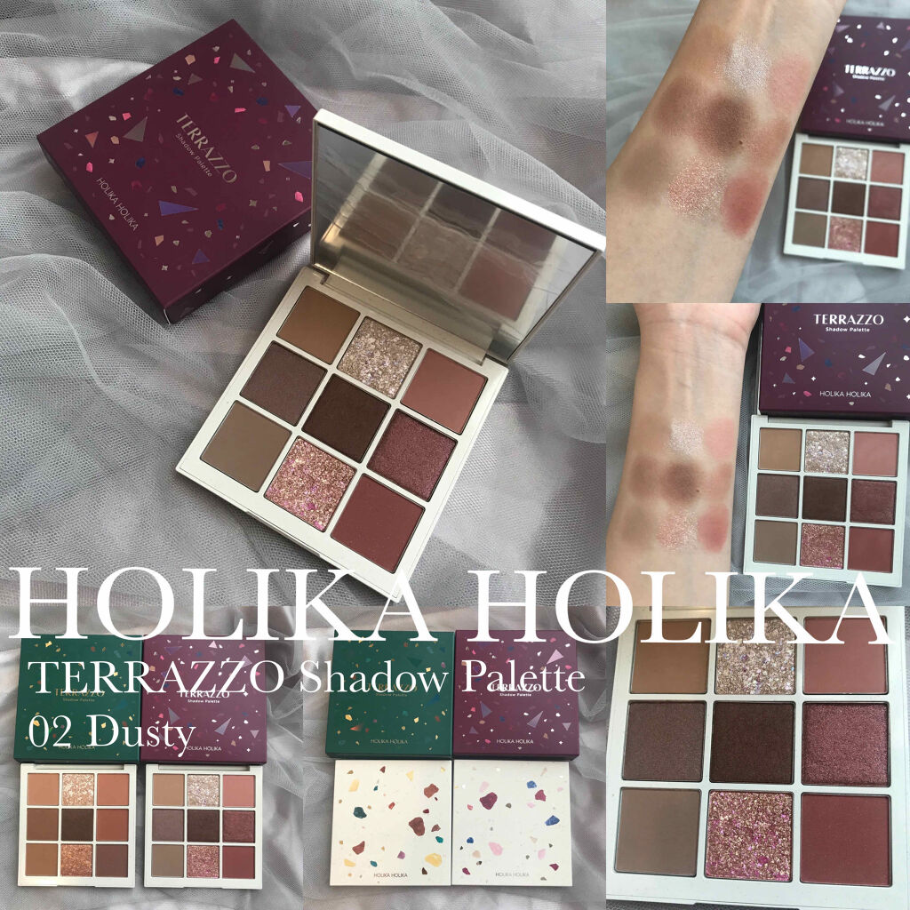TERRAZZO Shadow palette 01/HOLIKA HOLIKA/アイシャドウパレットを使ったクチコミ（1枚目）