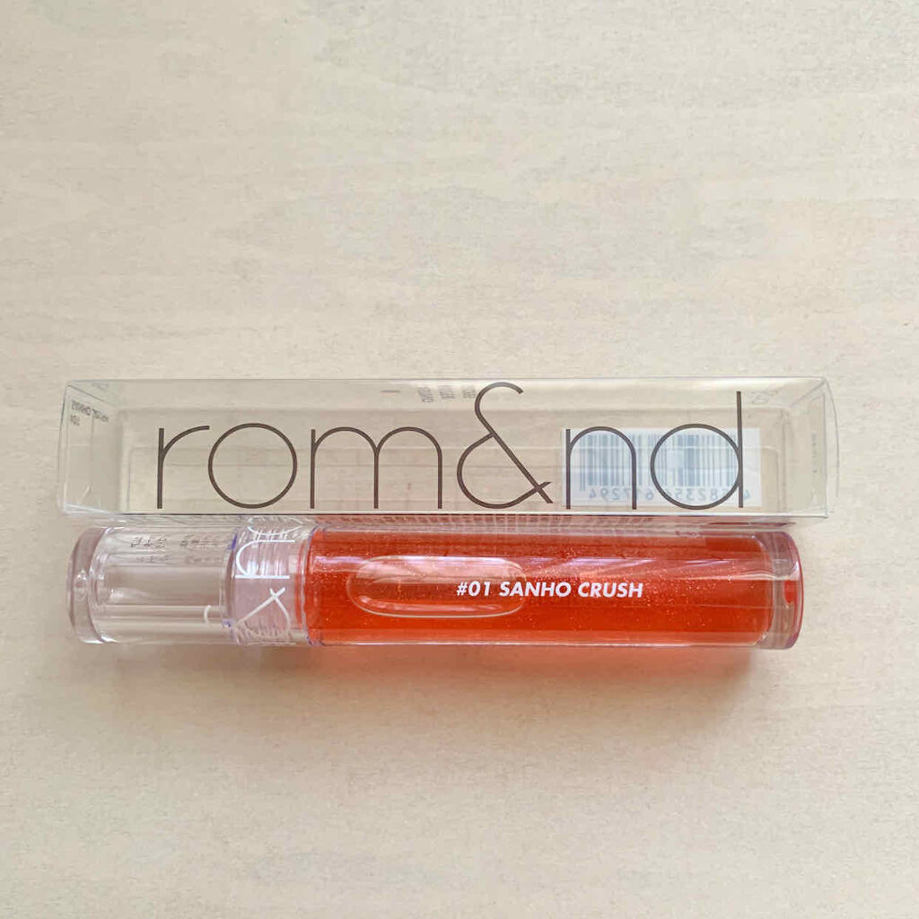 グラスティングウォーターグロス/rom&nd/リップグロスを使ったクチコミ（2枚目）