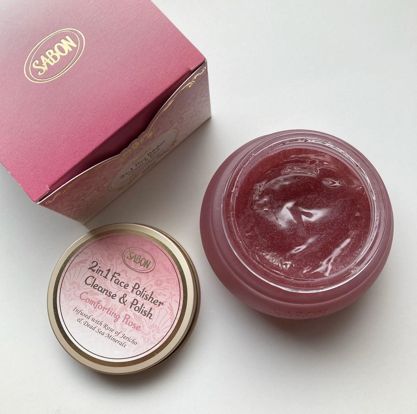 フェイスポリッシャー コンフォーティング・ローズ/SABON/スクラブ・ゴマージュを使ったクチコミ(3枚目)