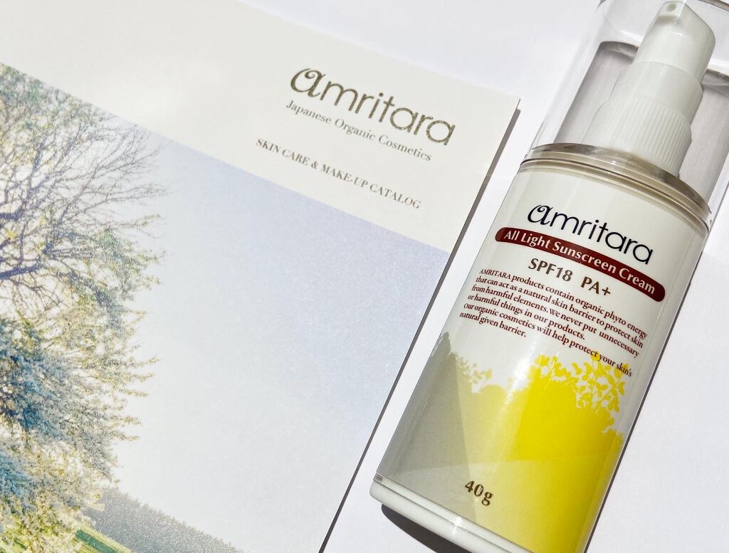 オールライト サンスクリーン クリーム SPF18 PA+/AMRITARA/化粧下地を使ったクチコミ(4枚目)