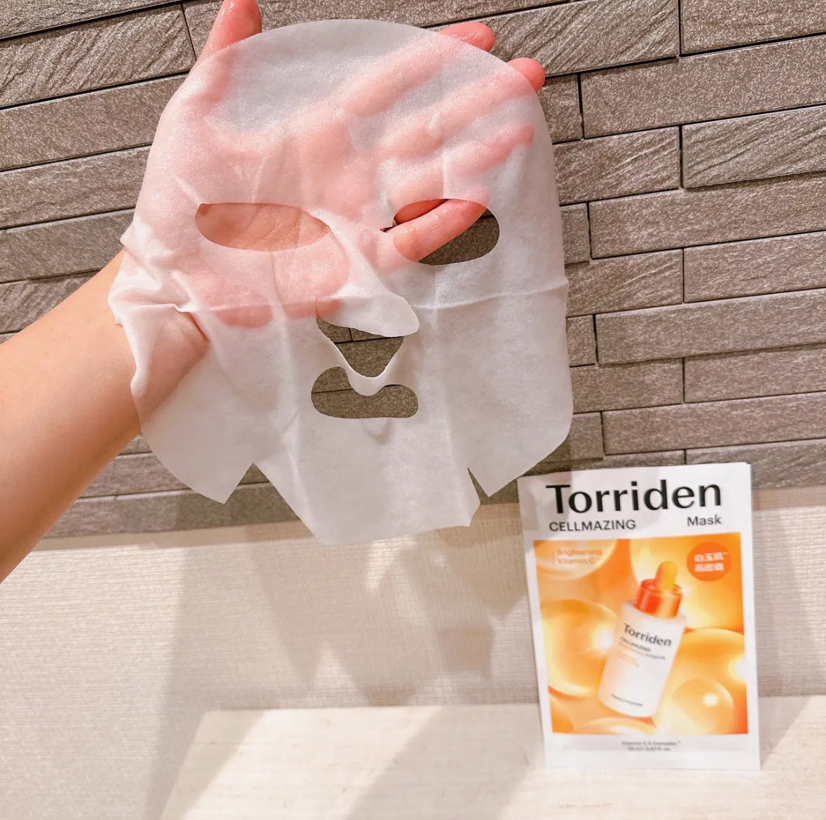 セルメイジング ビタC ブライトニングマスク/Torriden/シートマスク・パックを使ったクチコミ(5枚目)