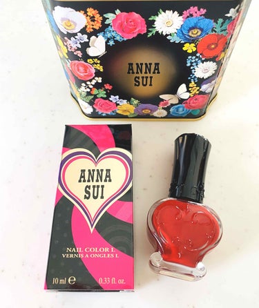 ANNA SUI ネイルカラー Lのクチコミ「こんにちは
段々と休みボケが抜けてきました！
皆さんはもう抜けましたか？


今回はお友達から.....」（1枚目）