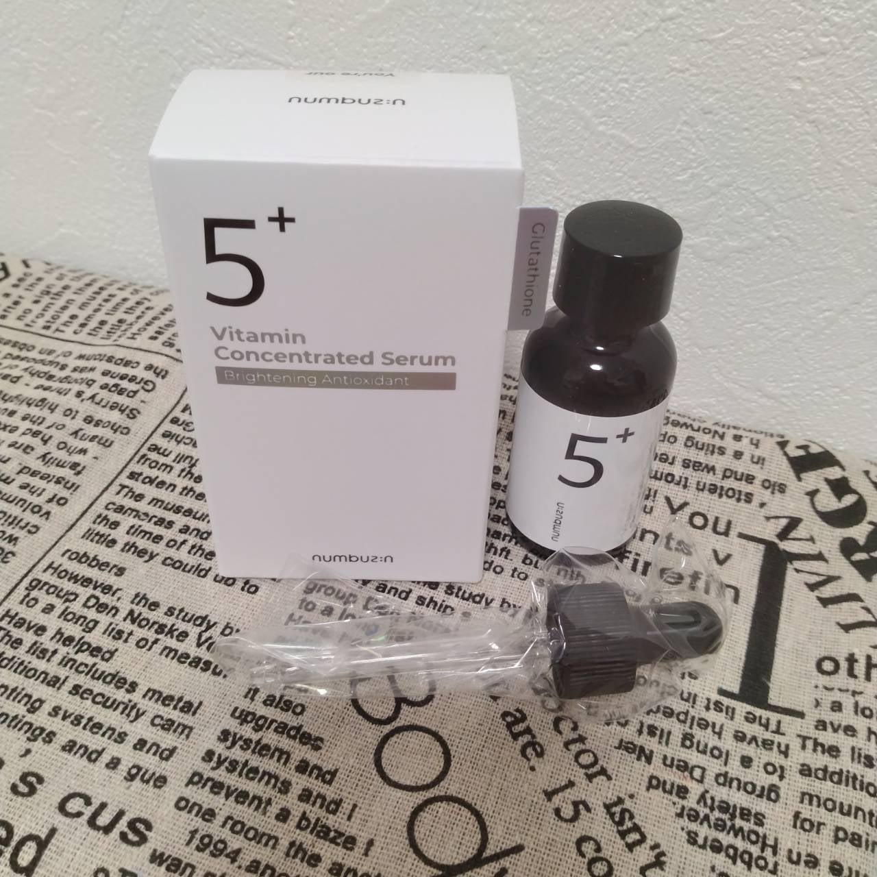 5番 白玉グルタチオンC美容液/numbuzin/美容液を使ったクチコミ(4枚目)