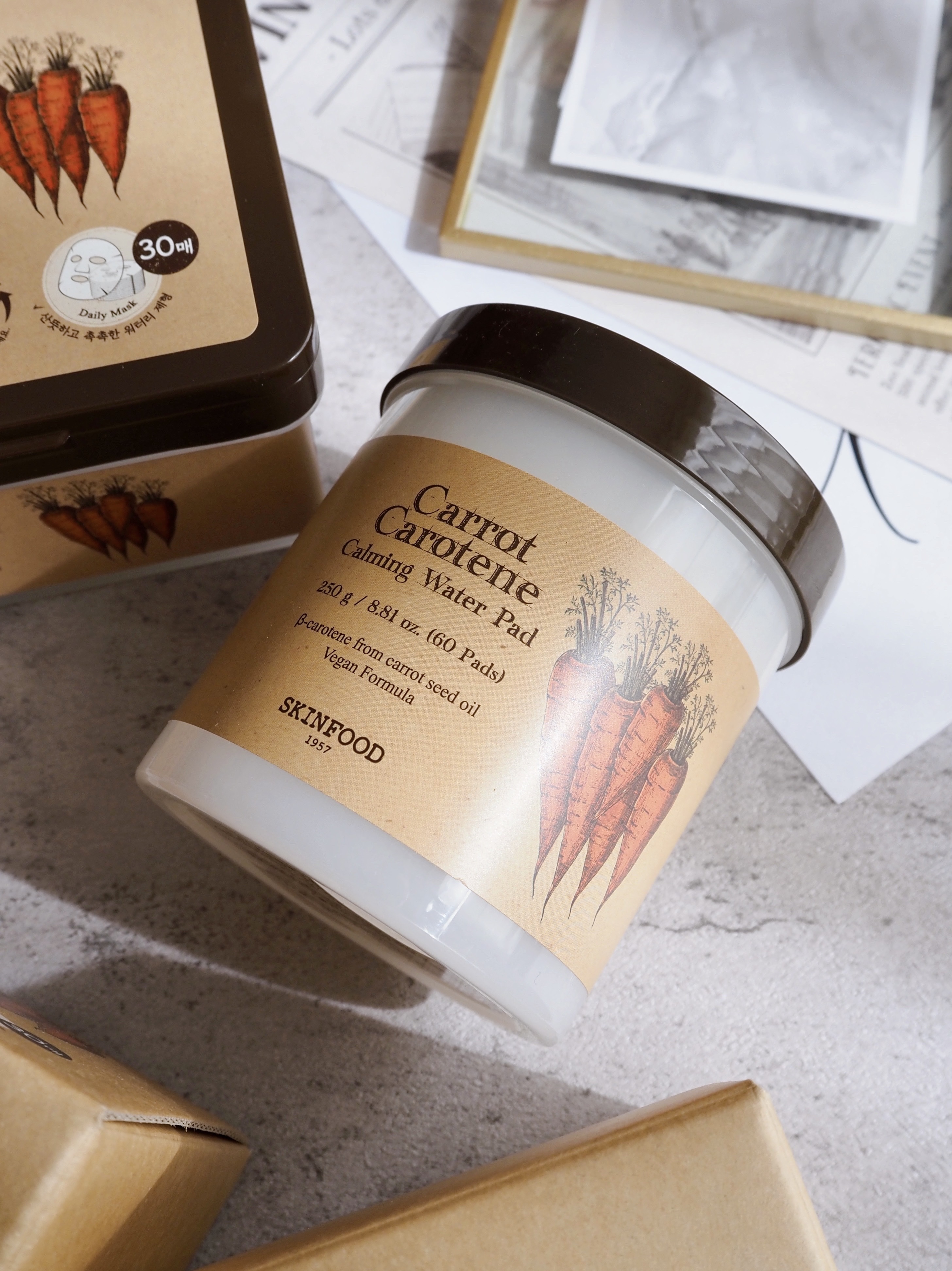 キャロットカロテン カーミングウォーターパッド/SKINFOOD/トナーパッドを使ったクチコミ（1枚目）