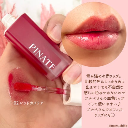ナチュラルブルームリップオイルセラム 3色セット/PINATE/リップグロスを使ったクチコミ(3枚目)