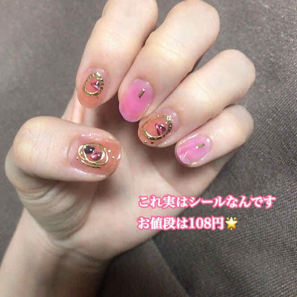 ネイルシール/Qoo10/ネイルシールを使ったクチコミ(1枚目)