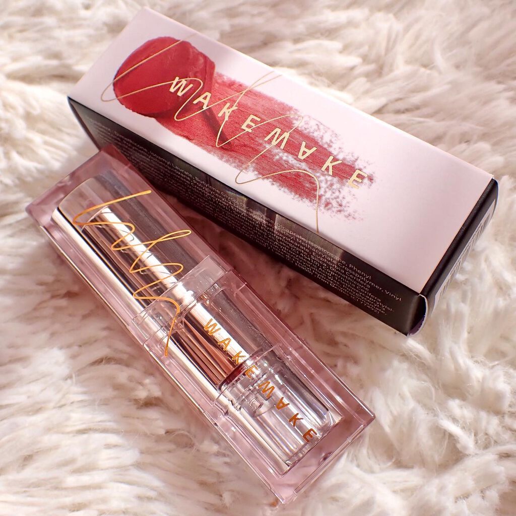 ヌーディーベルベットリップ/wakemake/口紅を使ったクチコミ(2枚目)