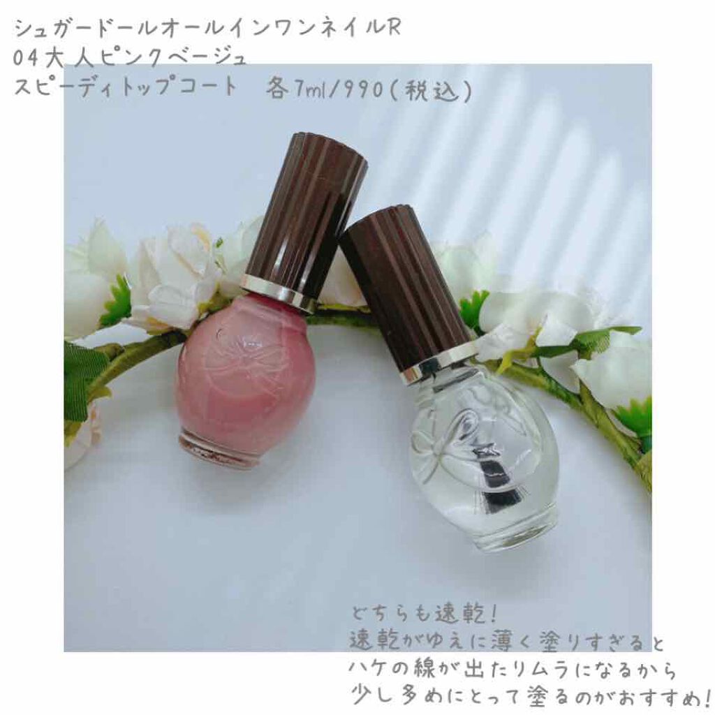 スピーディ トップコートR/シュガードール/ネイルトップコートを使ったクチコミ（1枚目）