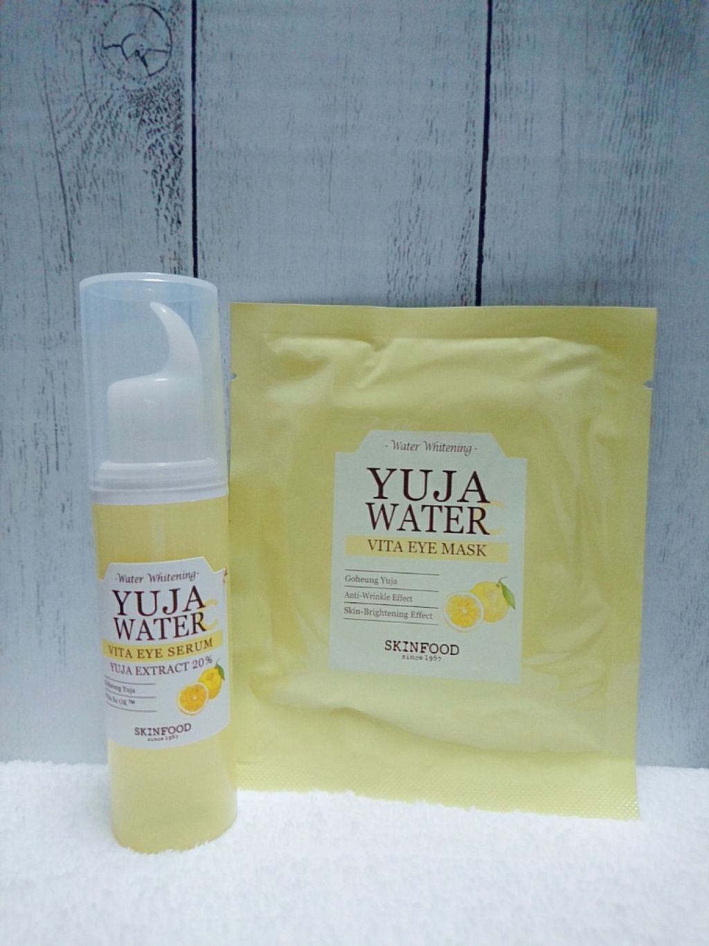 ゆず ウォーターC ビタアイセラムセット/SKINFOOD/アイケア・アイクリームを使ったクチコミ（1枚目）
