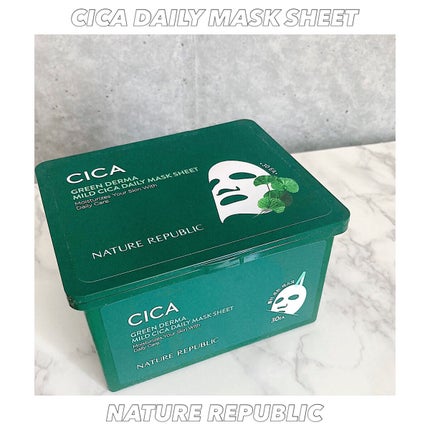 グリーンダーマCICA デイリーシートマスク/ネイチャーリパブリック/シートマスク・パックを使ったクチコミ(1枚目)