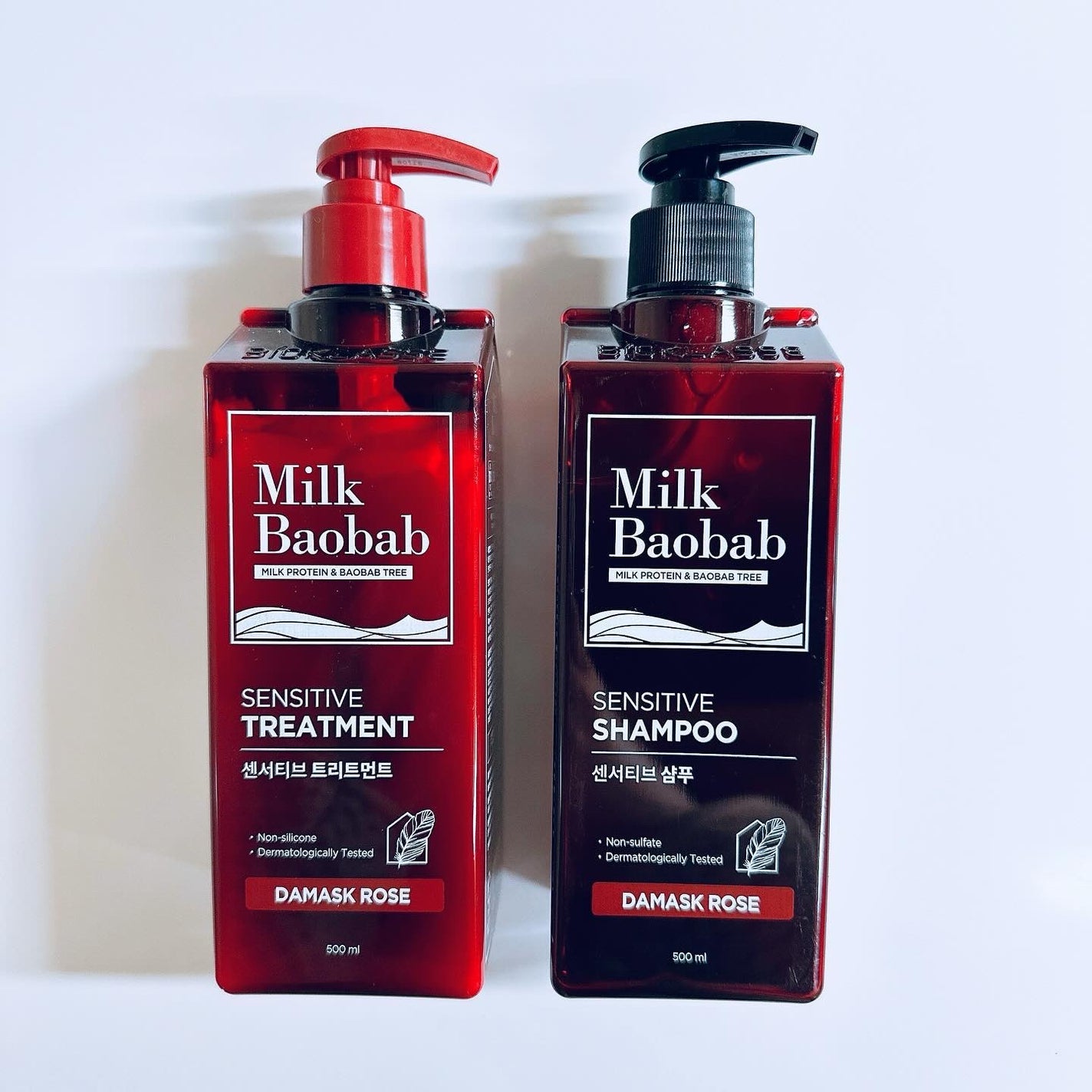 センシティブ シャンプー / トリートメント ダマスクローズ/ミルクバオバブ/市販シャンプーを使ったクチコミ(6枚目)