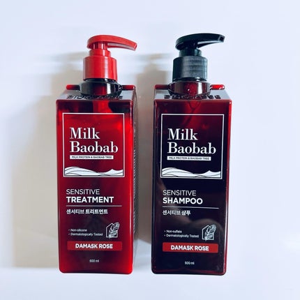 センシティブ シャンプー / トリートメント ダマスクローズ/ミルクバオバブ/市販シャンプーを使ったクチコミ(6枚目)