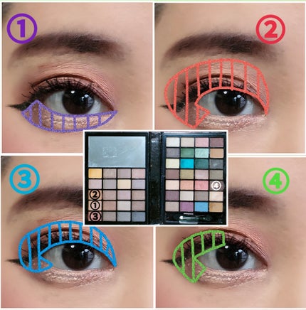 リトル ブラック ビューティブック/e.l.f. Cosmetics/アイシャドウパレットを使ったクチコミ(3枚目)