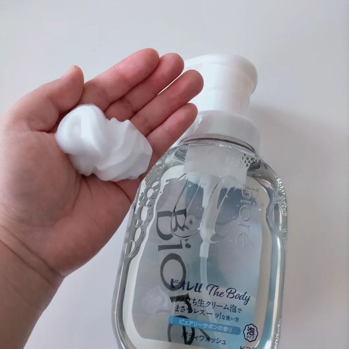 ザ ボディ 泡タイプ ピュアリーサボンの香り/ビオレu/ボディソープを使ったクチコミ（2枚目）