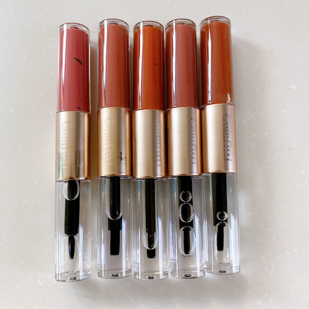 リップフォーマスク 04コッパーピンク/Comfitti/口紅を使ったクチコミ（3枚目）