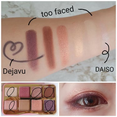 ティックルドピーチ ミニ アイシャドウ パレット/Too Faced/アイシャドウパレットを使ったクチコミ（2枚目）