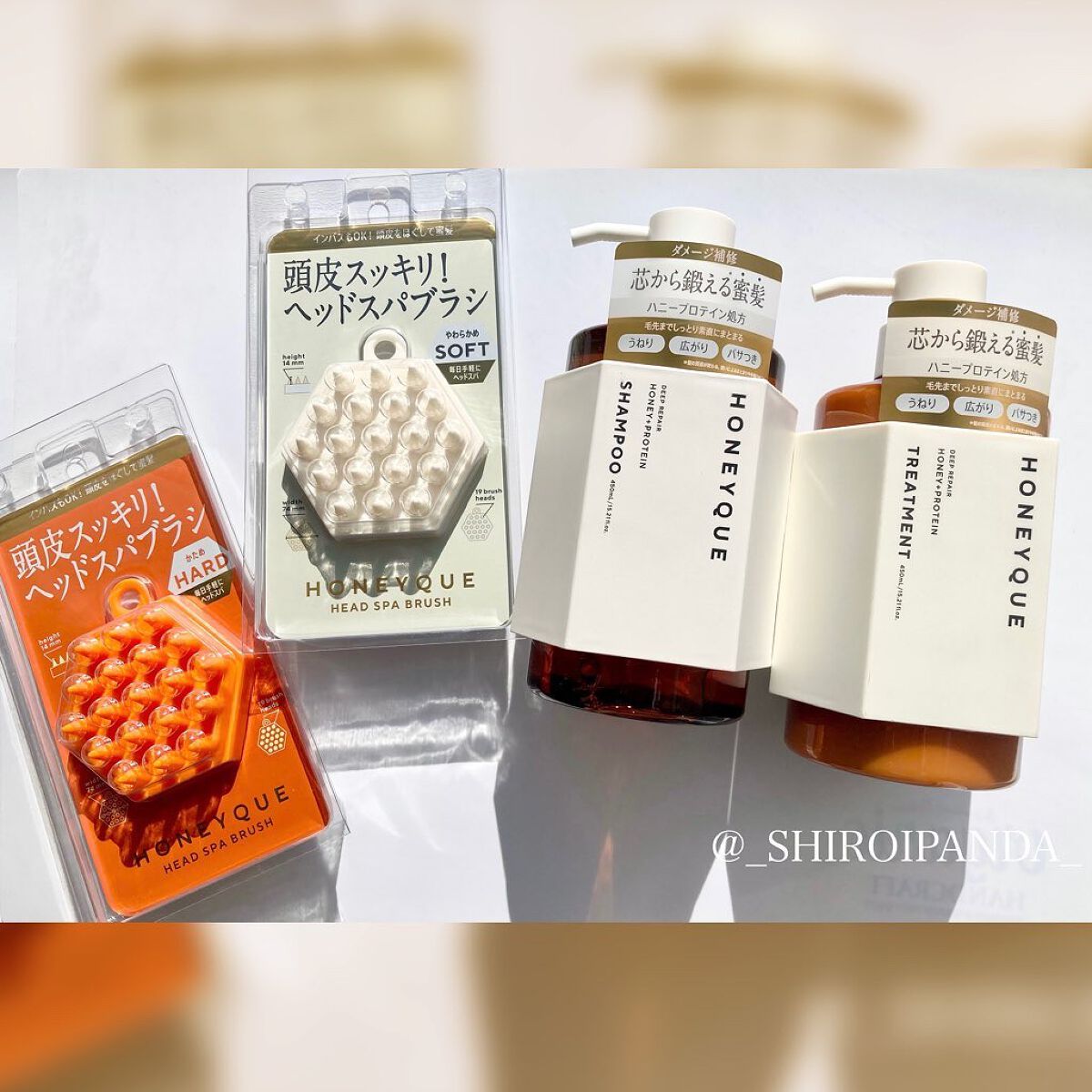 ヘッドスパブラシ ハード/ハニーク/スカルプブラシを使ったクチコミ（1枚目）