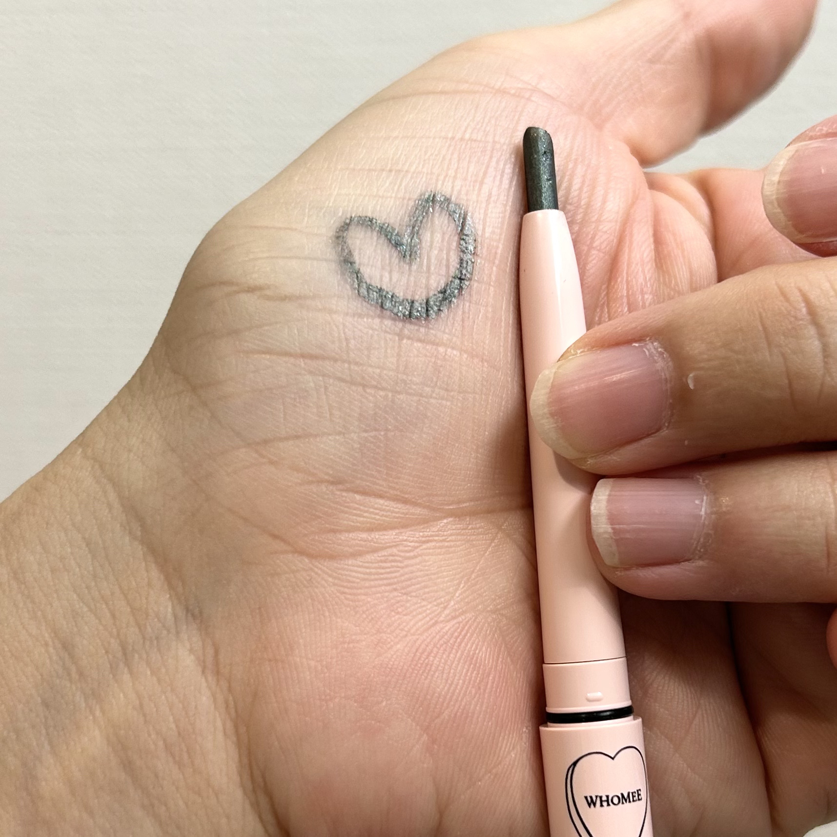 コントロールカラーライナー night forest green/WHOMEE/ペンシルアイライナーを使ったクチコミ（2枚目）