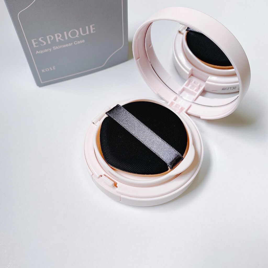 アクアリースキンウェア 03 ミディアムベージュ/ESPRIQUE/クッションファンデーションを使ったクチコミ（3枚目）