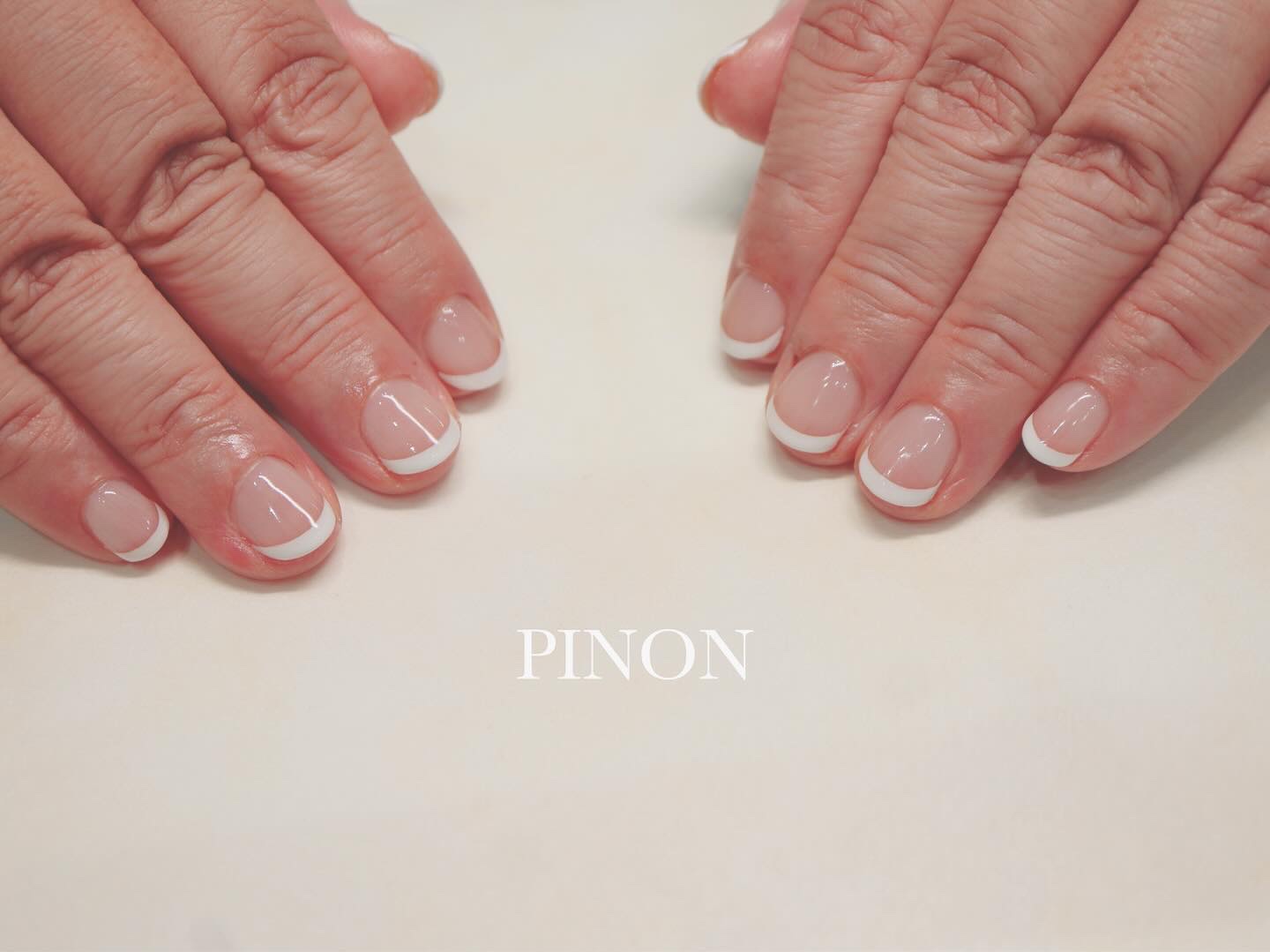 #フレンチネイル,#シンプルネイルのネイルデザイン