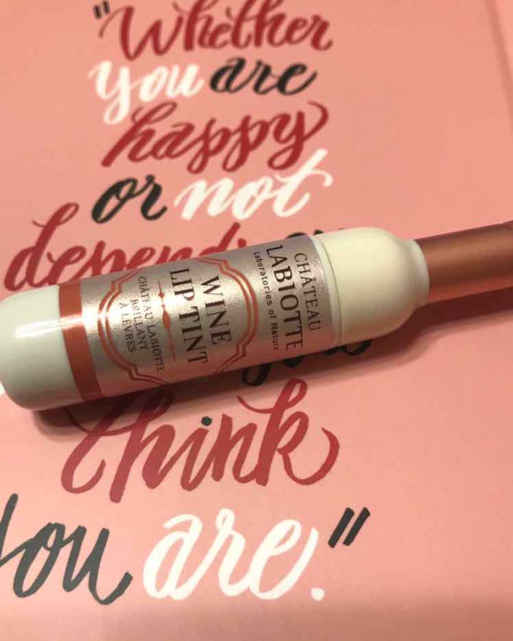 ワインリップマットティント/LABIOTTE/リップティントを使ったクチコミ（2枚目）