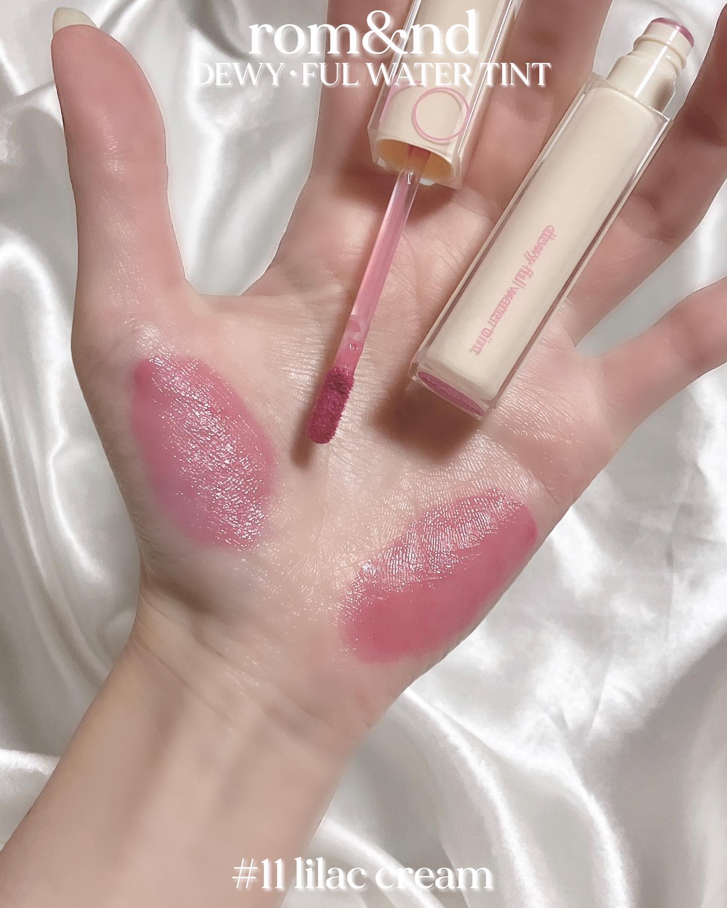 デュイフルウォーターティント<ミルクグロッサリー> 11 LILAC CREAM/rom&nd/リップティントを使ったクチコミ（3枚目）
