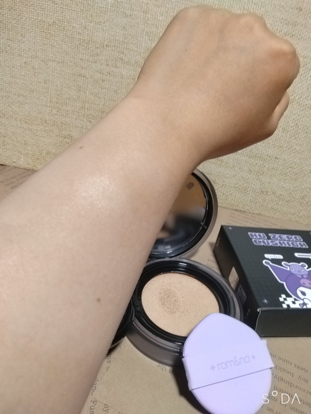 ヌーゼロクッション/rom&nd/クッションファンデーションを使ったクチコミ(2枚目)