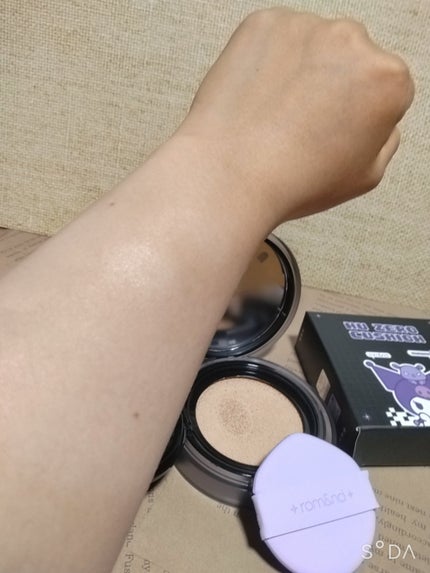 ヌーゼロクッション/rom&nd/クッションファンデーションを使ったクチコミ(2枚目)