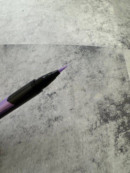 ダブルラインエキスパート(血色陰影カラー) PU-1 極薄パープル/KATE/リキッドアイライナーを使ったクチコミ(2枚目)