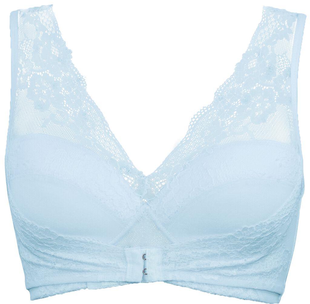 くつろぎ育乳ブラ アッシュブルー