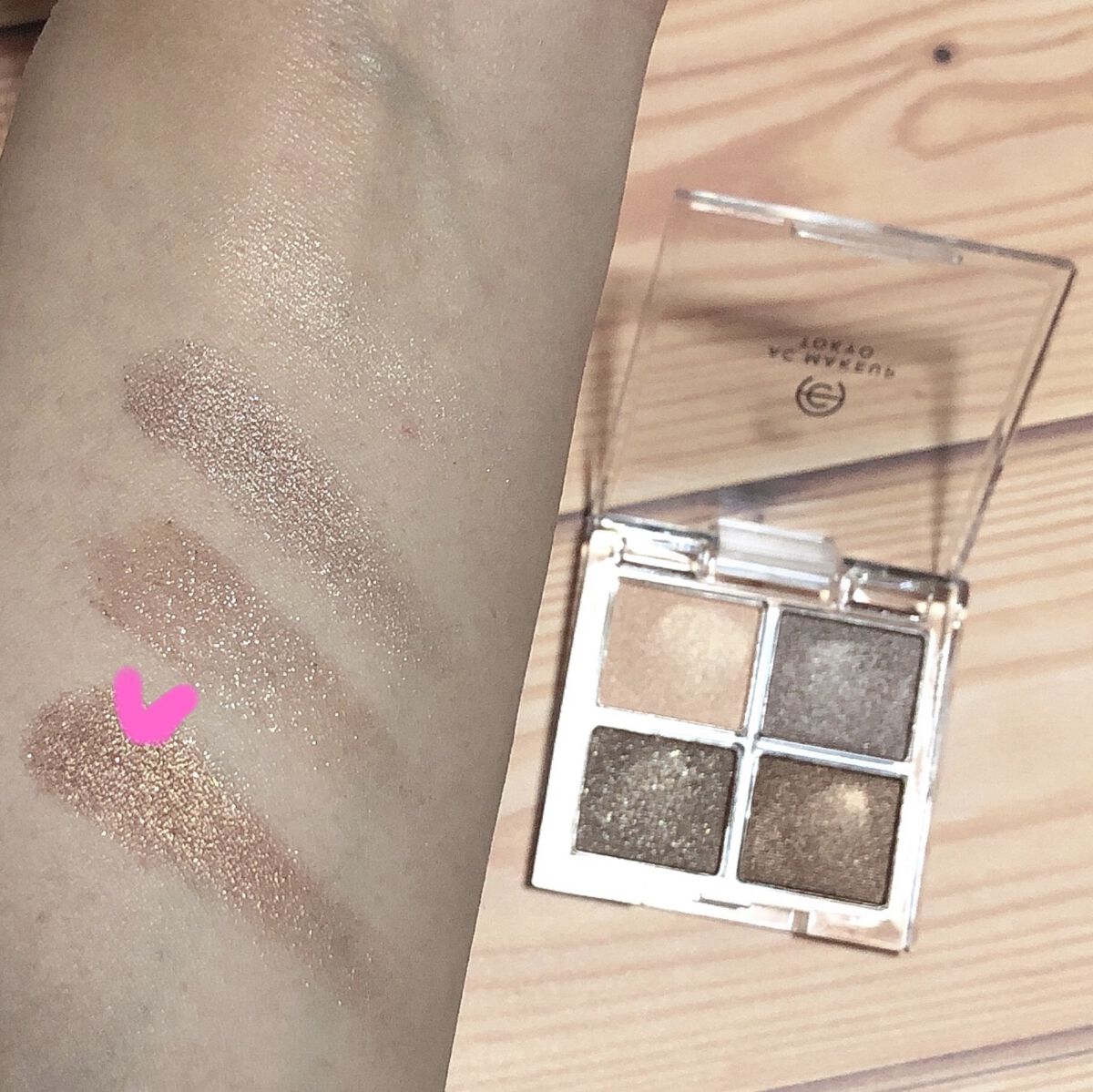 AC シークレット ビッグアイパレット/セリア/アイシャドウパレットを使ったクチコミ（3枚目）