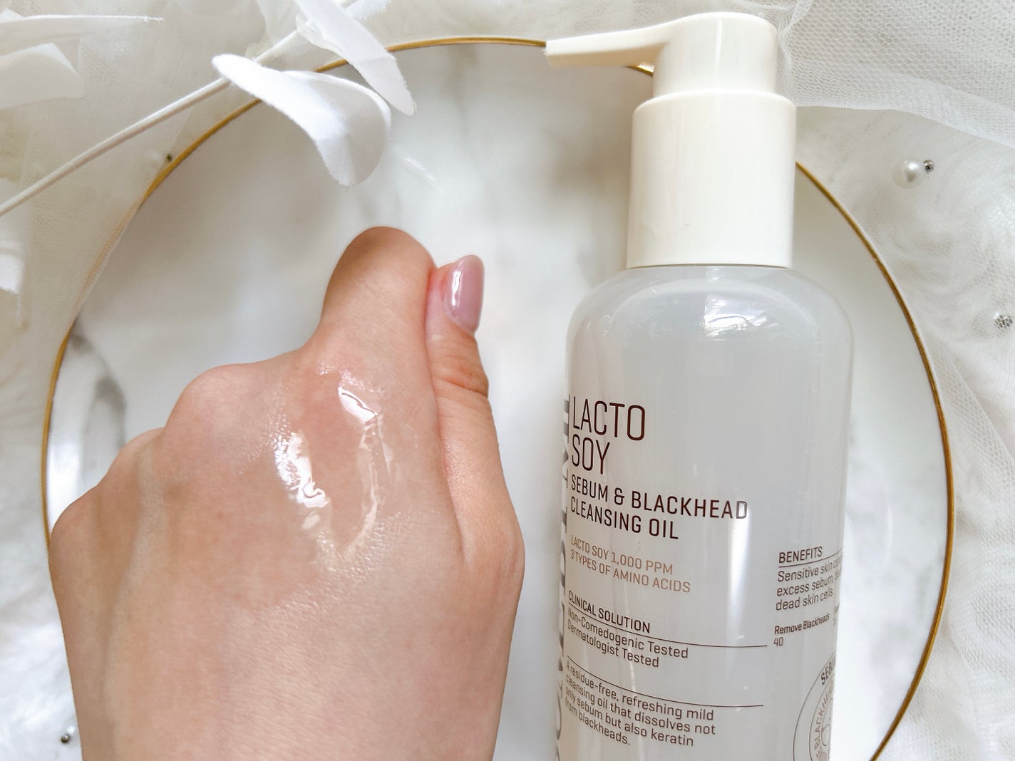 ラクトソイセバム&ブラックヘッドクレンジングオイル/SOME BY MI/オイルクレンジングを使ったクチコミ(3枚目)