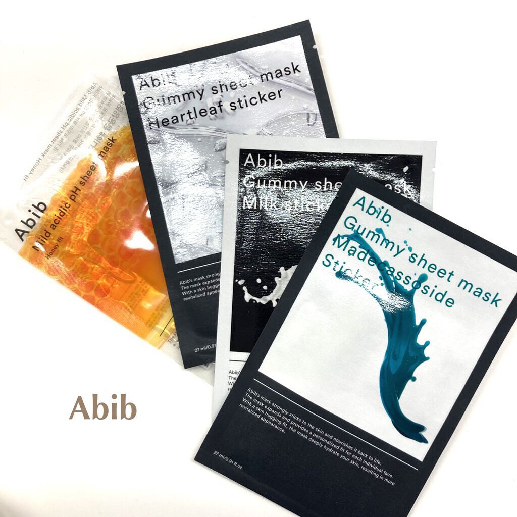 ガムシートマスク コラーゲン※10ミルク※11ステッカー/Abib /シートマスク・パックを使ったクチコミ（1枚目）
