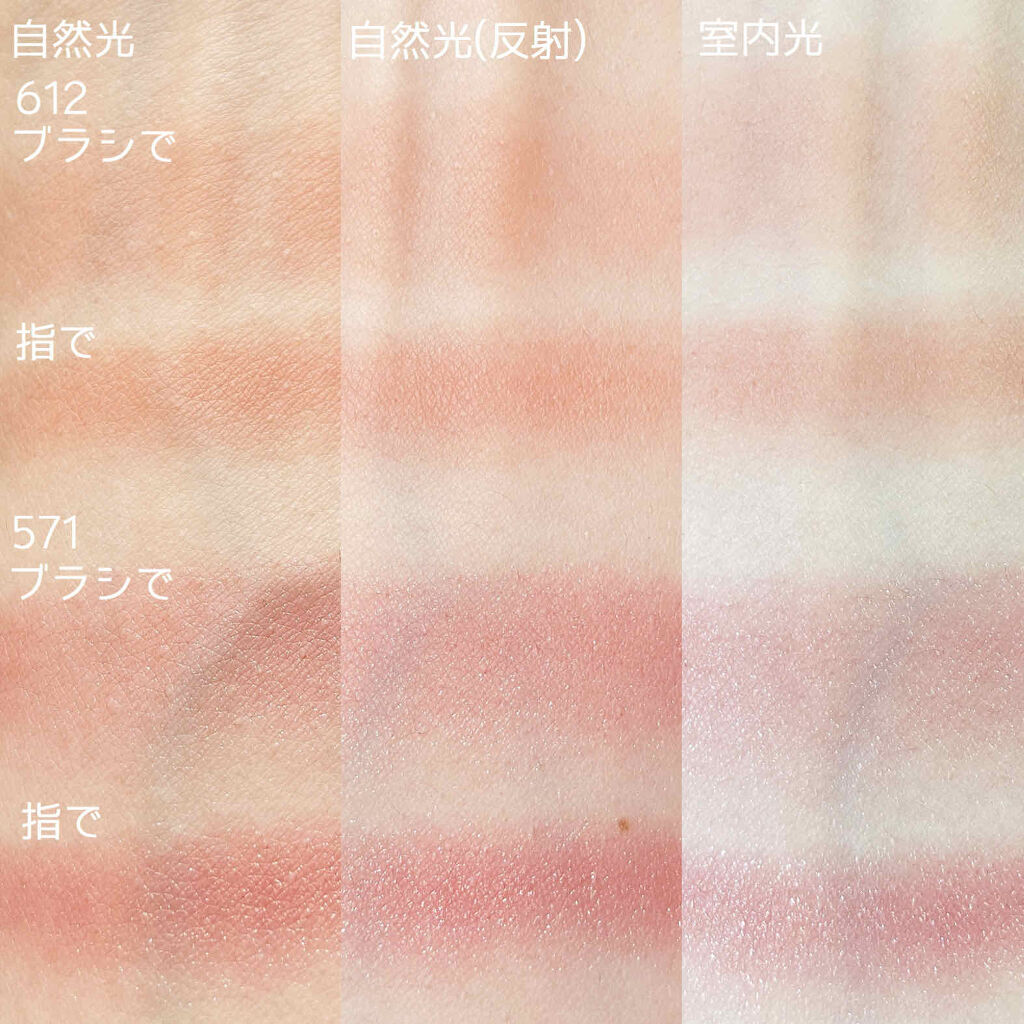 チーク カラー(ブラシ付)/ちふれ/パウダーチークを使ったクチコミ（3枚目）