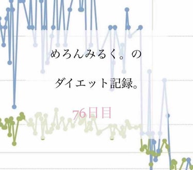 めろんみるく。 on LIPS 「めろんみるく。のダイエット記録🏃🏽‍♀️💨〜76日目〜体重☞5..」（1枚目）