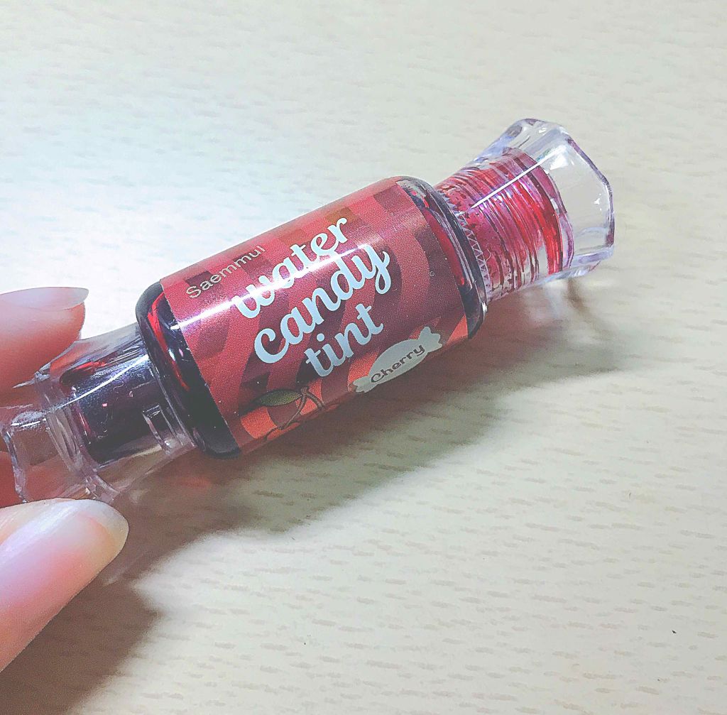 ウォーター キャンディー ティント 01 チェリー/the SAEM/リップティントを使ったクチコミ（1枚目）