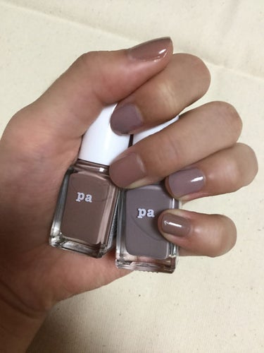 pa nail collective pa ネイルカラーのクチコミ「pa ネイルカラーのA141と、A188を使って片手にネイルしました。

使いやすくオシャレな.....」（2枚目）