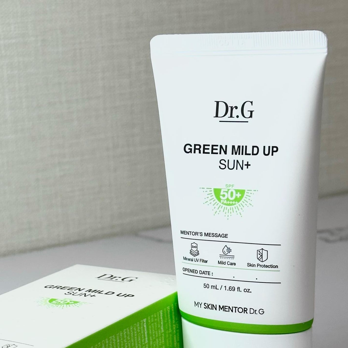 グリーンマイルドアップサンプラス/Dr.G/日焼け止めクリームを使ったクチコミ(1枚目)