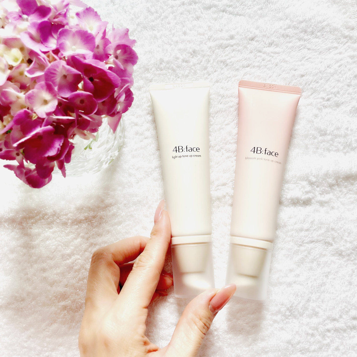 4B:face ブロッサムピンクトーンアップ*クリームのクチコミ「4B:face Blossom Pink Tone-up Creaｍ
お試しさせていただきまし.....」（3枚目）