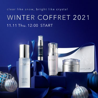 ❄️WINTER COFFRET 2021発売❄️

真白の雪にきらめく光のように、
どこまでも澄みきる美しさをもたらす
3種のコフレをご用意いたしました。


✨WINTER COFFR