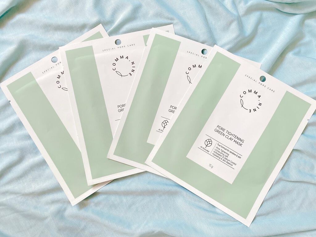 ポアタイトニンググリーンクレイマスク/COMMANINE/シートマスク・パックを使ったクチコミ（3枚目）