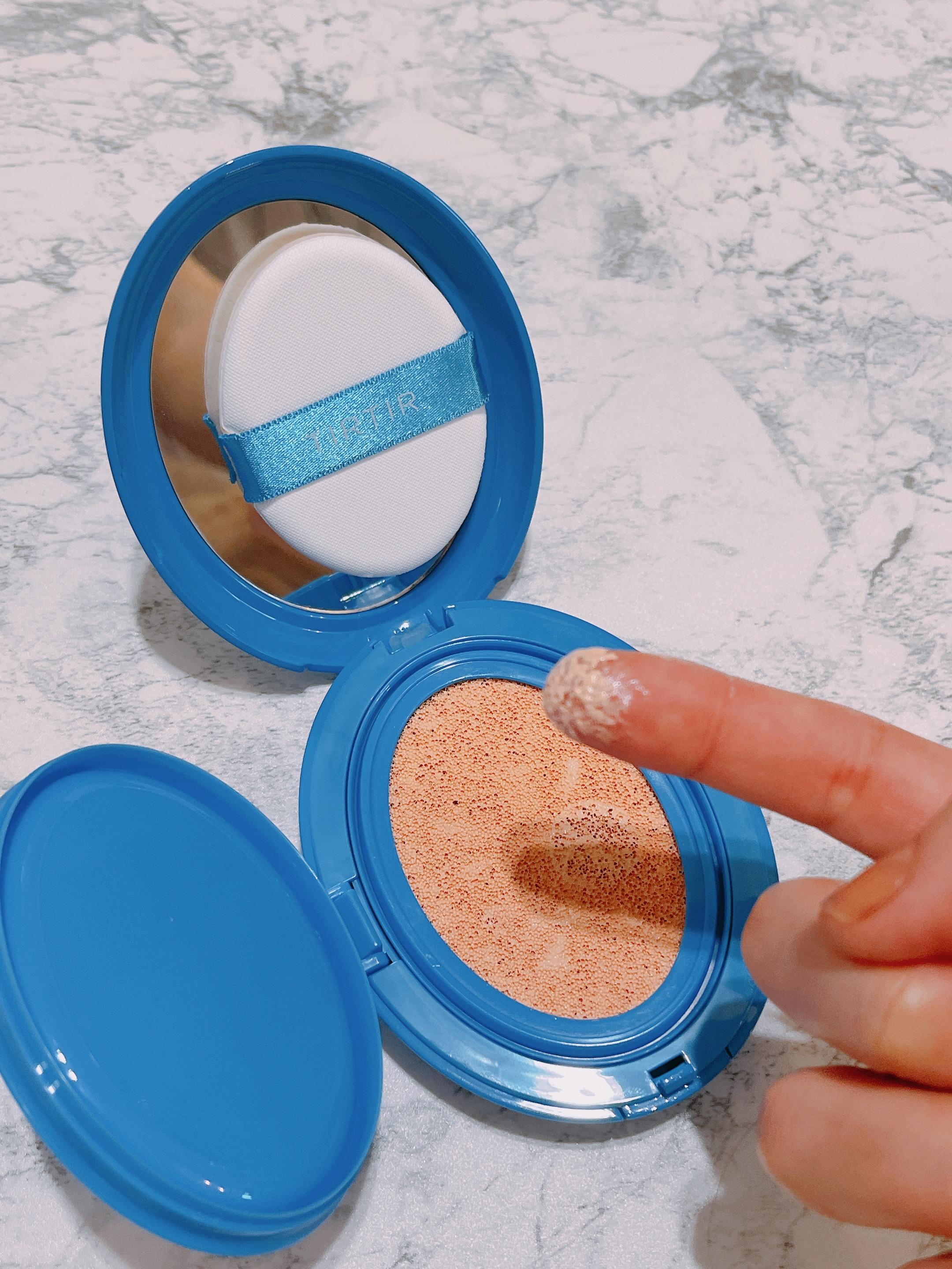 マスクフィット クール サンクッション/TIRTIR(ティルティル)/クッションファンデーションを使ったクチコミ（1枚目）