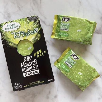 バブ モンスターバブルMEGA級 スプラッシュ泡 シトラススパークの香り/バブ/炭酸系入浴剤を使ったクチコミ(2枚目)