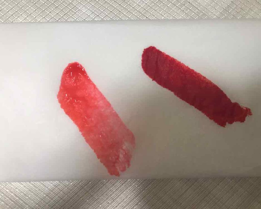 ディアダーリン ウォータージェルティント （アイスティント）/ETUDE/口紅を使ったクチコミ（3枚目）