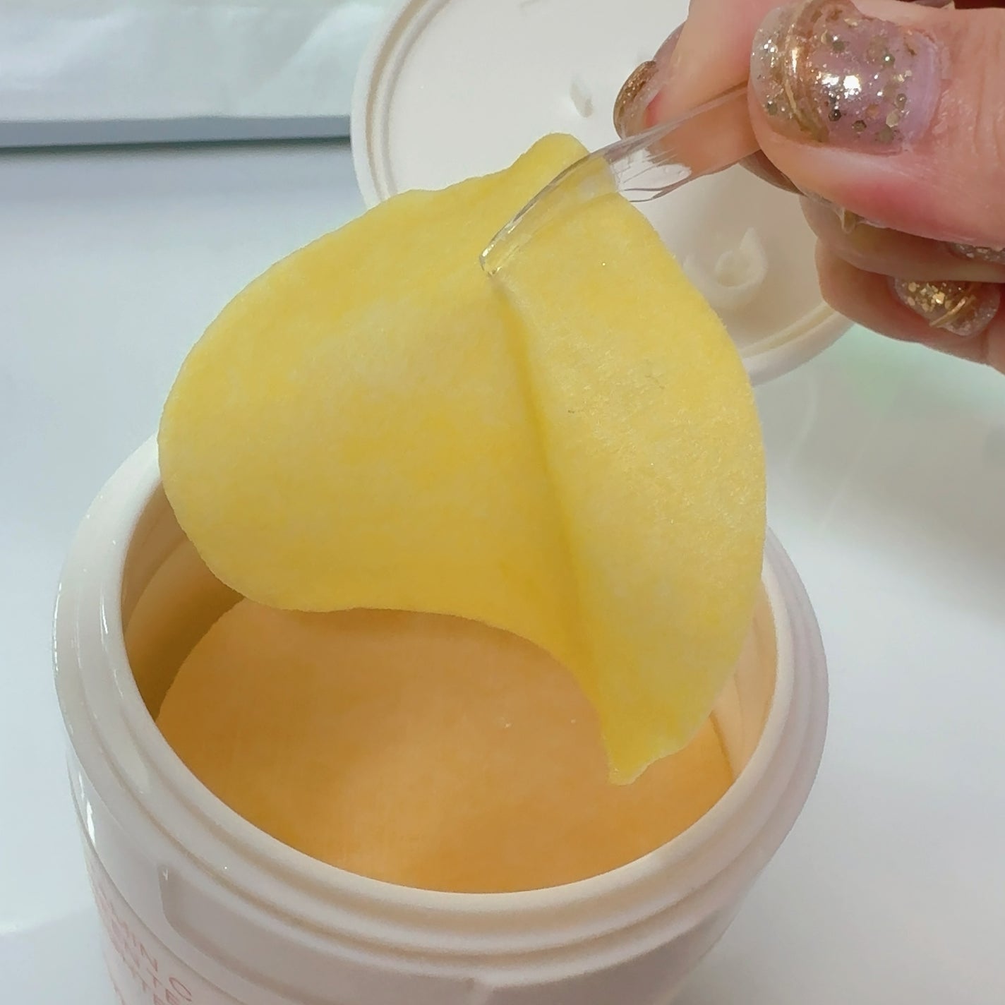 ビタC グリーンティーエンザイム ブライト パッド/innisfree/トナーパッドを使ったクチコミ(4枚目)