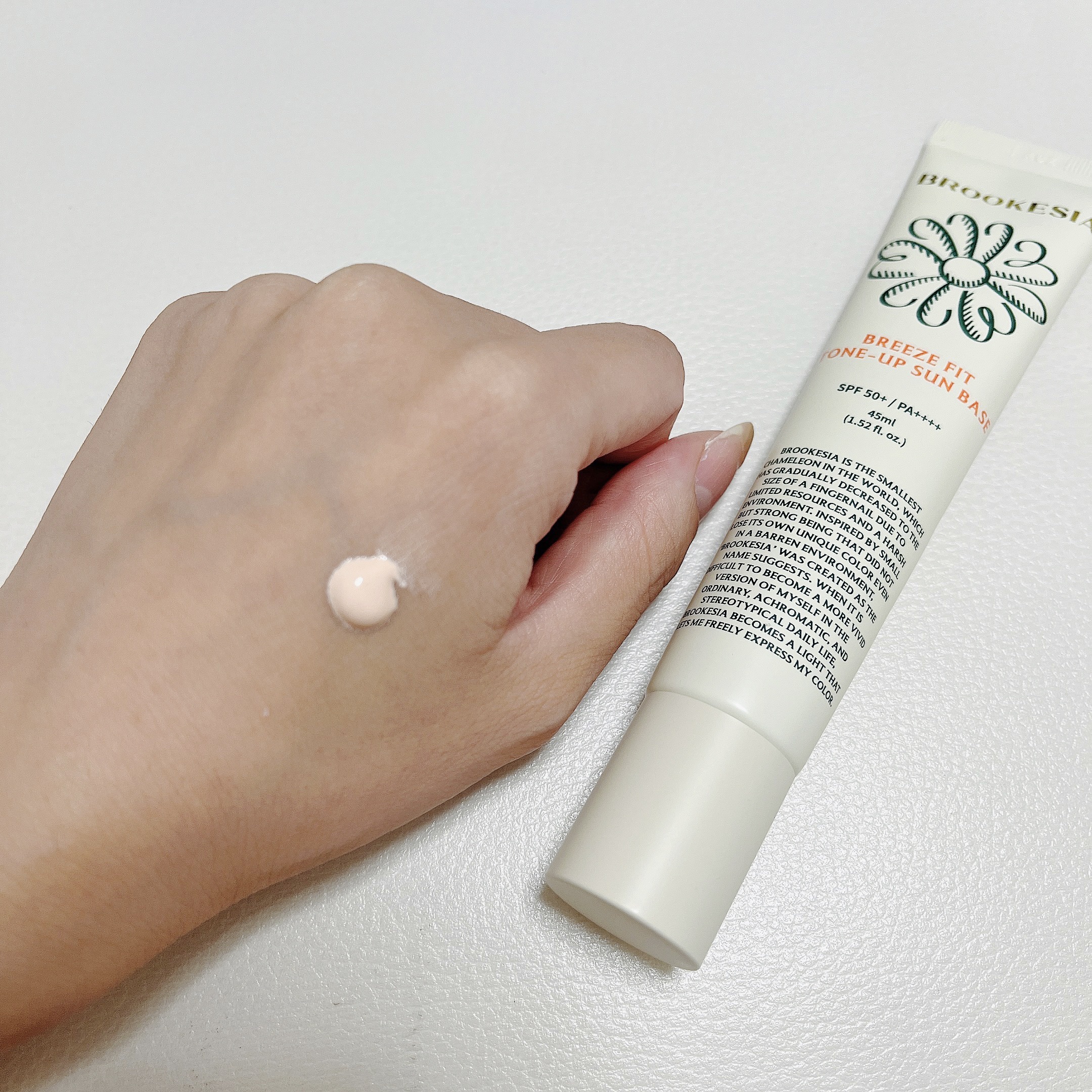 ブリーズフィット トーンアップ サンベース/BROOKESIA/日焼け止めクリームを使ったクチコミ（2枚目）