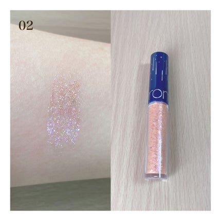 リキッド グリッター シャドウ/rom&nd/グリッターを使ったクチコミ(2枚目)