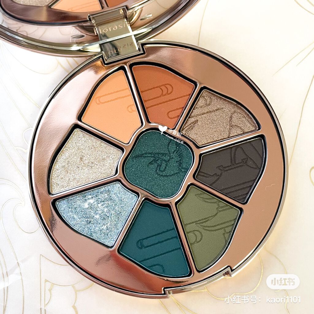 九色パールアイシャドウパレット/花西子/アイシャドウパレットを使ったクチコミ(3枚目)