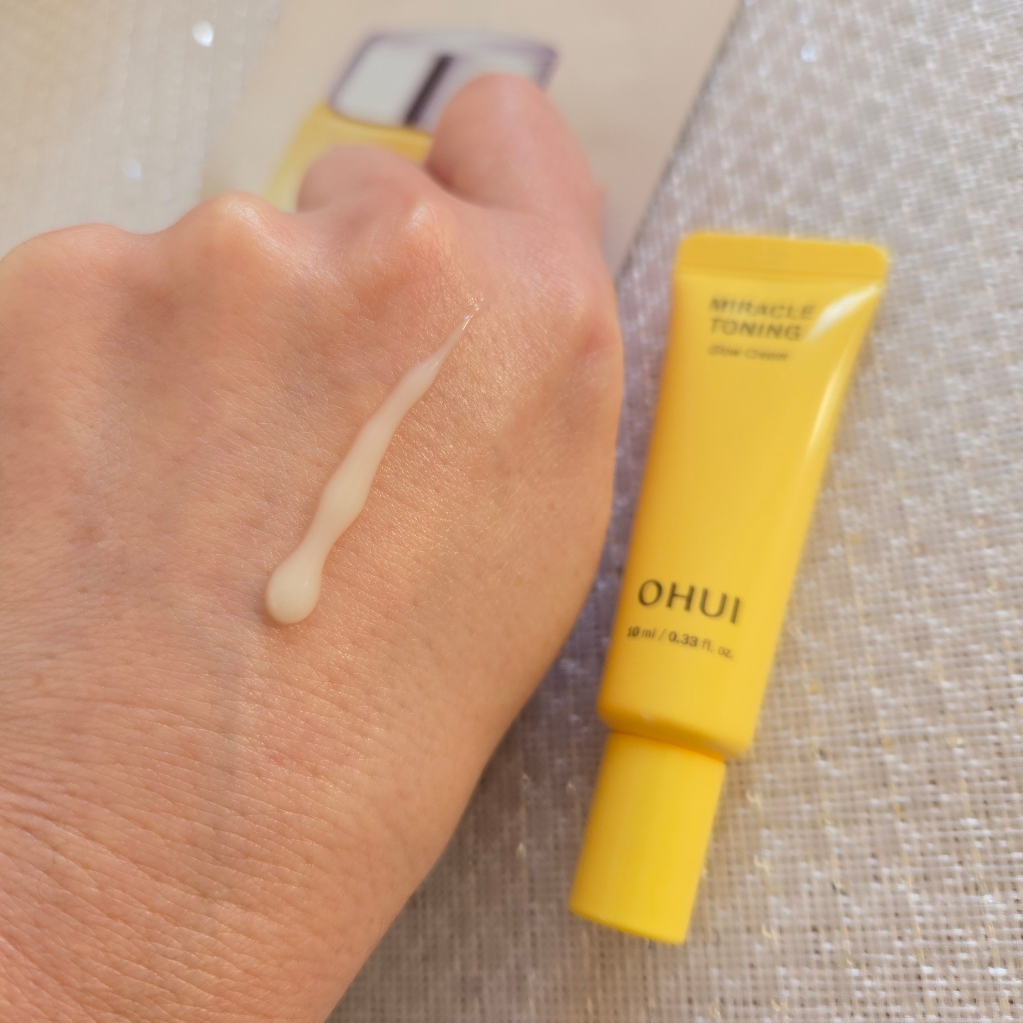 ミラクルトーニンググロークリーム/OHUI/フェイスクリームを使ったクチコミ（1枚目）